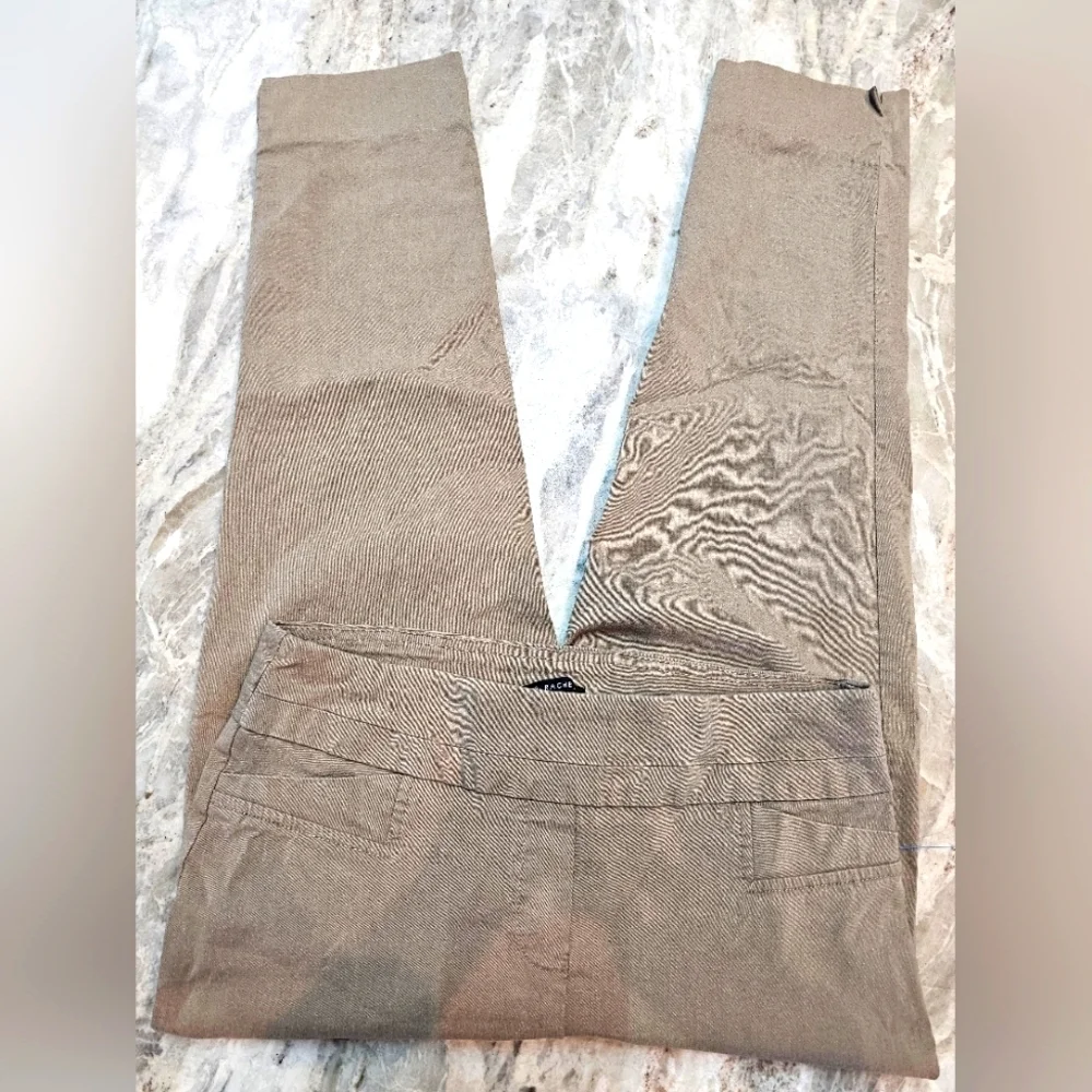 Zac & Rachel Taupe Stretch Trousers Women’s Size 10 | Business Casual Pants